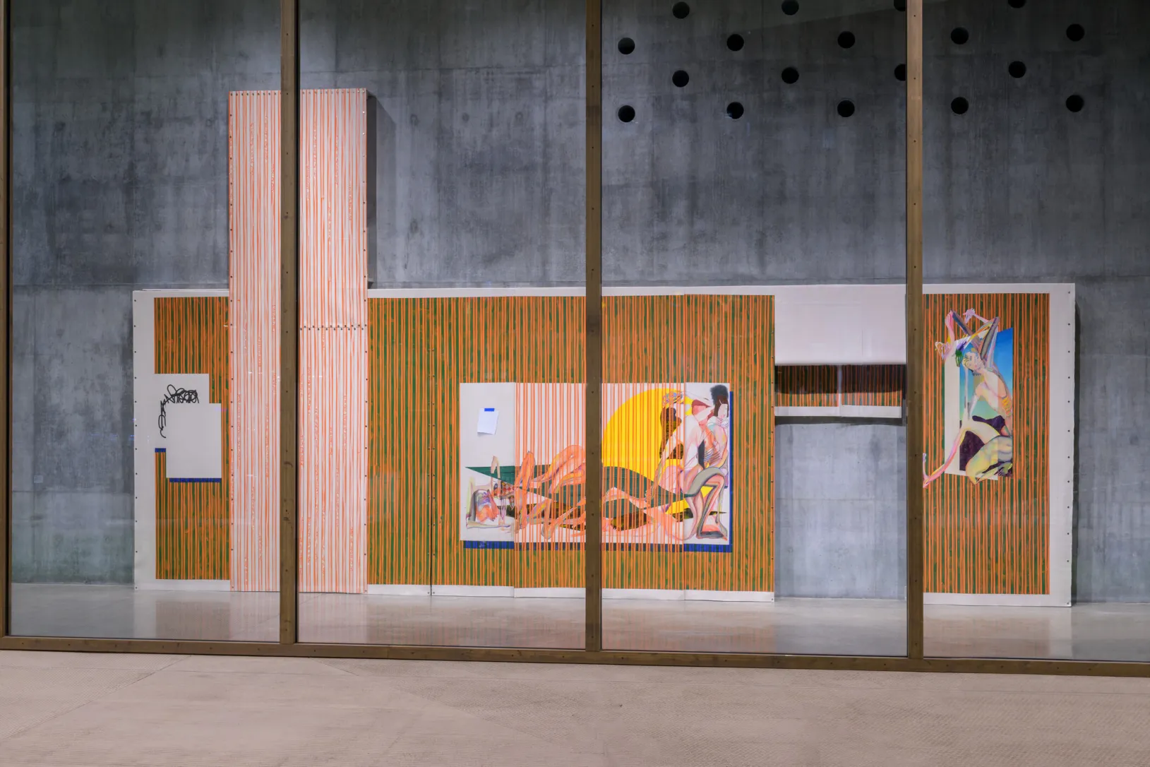 Christina Quarles, Now We're There (And We' Only Just Begun), 2023, Los Angeles County Museum of Art, purchased with funds provided by Shari Behnke and Paul Britton, © Christina Quarles, courtesy the artist, Hauser & Wirth, and Pilar Corrias, London, photo © Museum Associates/LACMA, by Jonathan J. Urban
