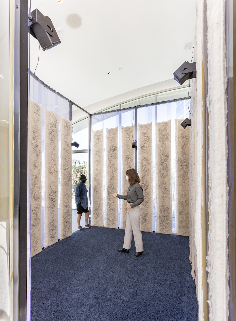 Jacqueline Kiyomi Gork, the input of this machine is the power an output contains, Made in L.A. 2020: a version, installation view, Hammer Museum, Los Angeles, photo: Joshua White