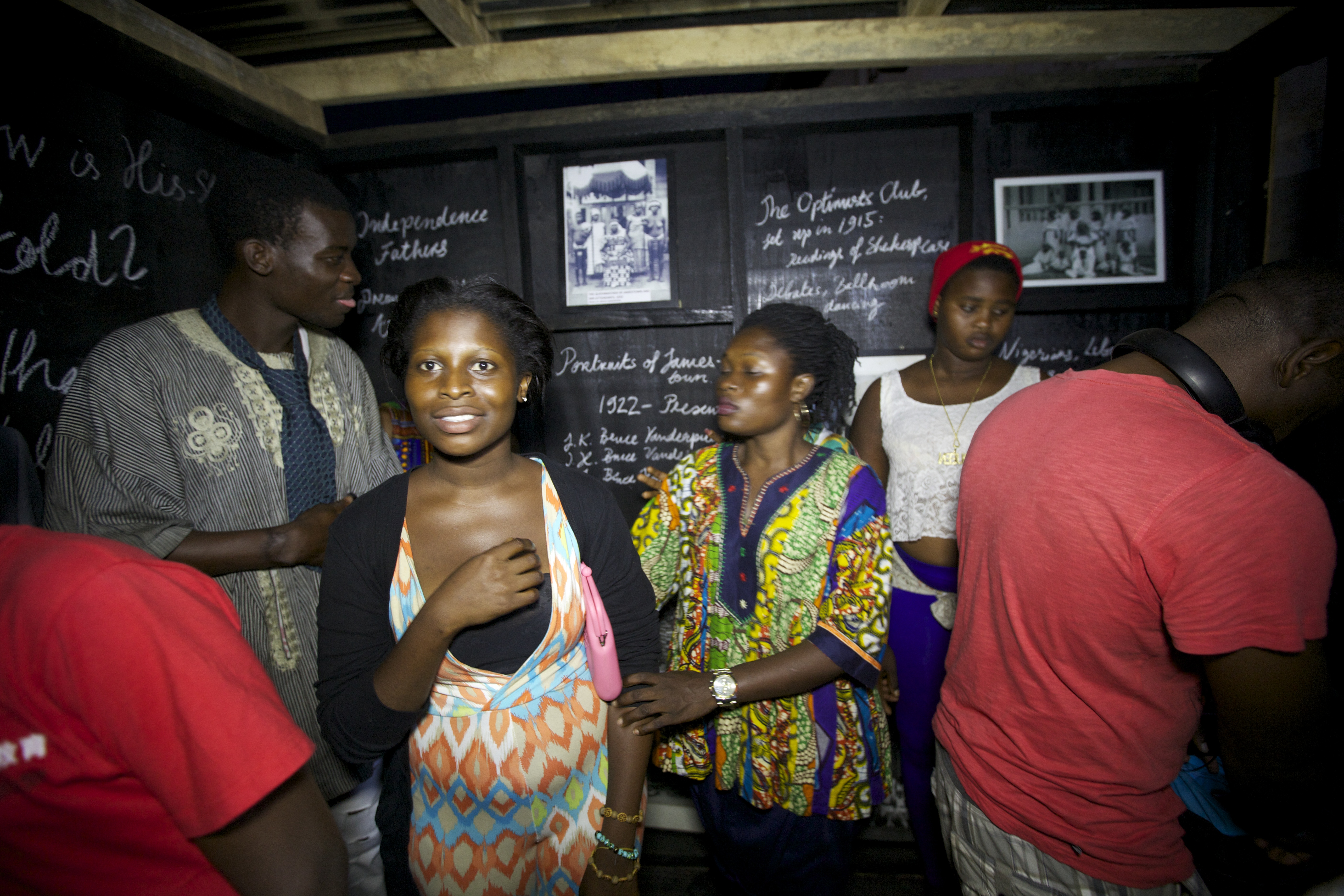 A cultural data collection kiosk by Nana Oforiatta-Ayim in Accra, Ghana. © Nana Oforiatta-Ayim