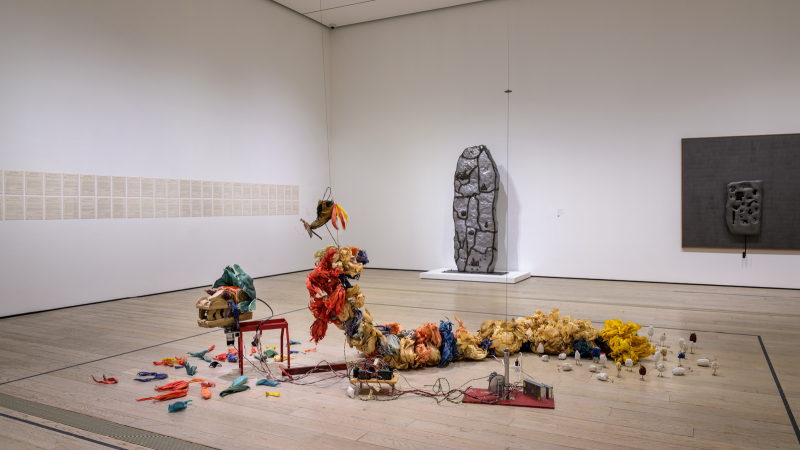 Installation photo, Grounded, at the Los Angeles County Museum of Art, Sep 14, 2025–Jun 21, 2026, photo © Museum Associates/LACMA, by Jonathan Urban