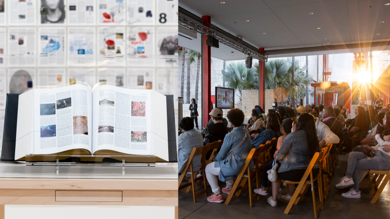 Tavares Strachan, Six Thousand Years, 2018, and The Encyclopedia of Invisibility, 2018, installed in Soft Power: A Conversation For The Future, San Francisco Museum of Modern Art, 2019–20, © Tavares Strachan, photo: Johnna Arnold/courtesy SFMOMA