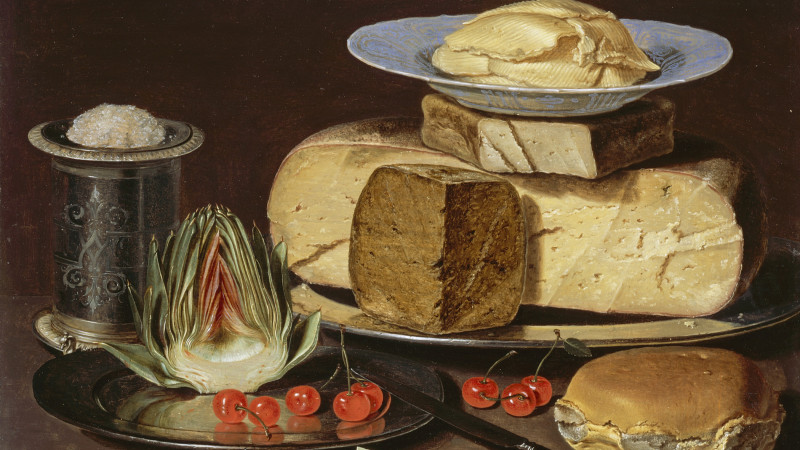 Painting of food and objects