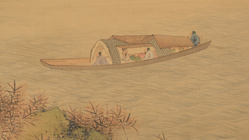Print of boat in water