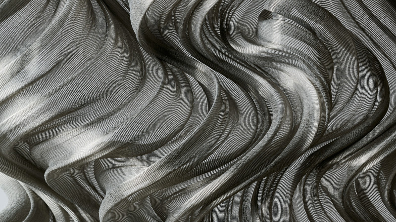 Photo of a metallic grey fabricPhoto of a metallic grey fabric