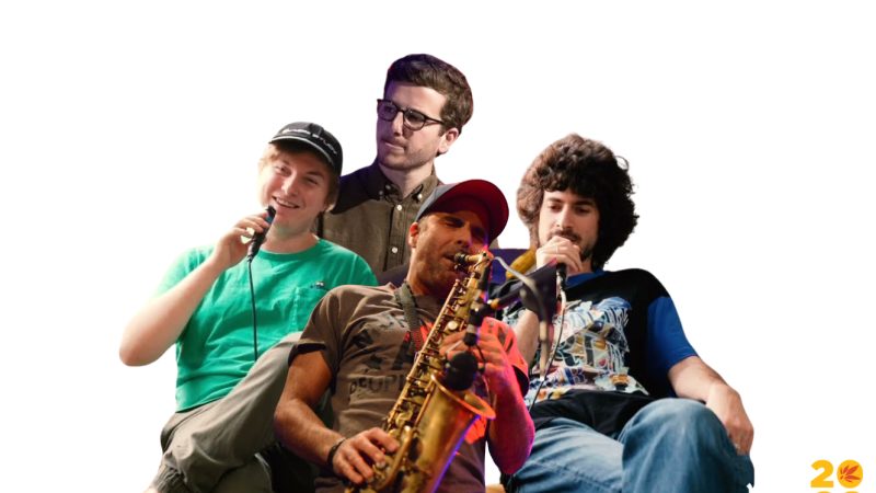 Photo of four musicians