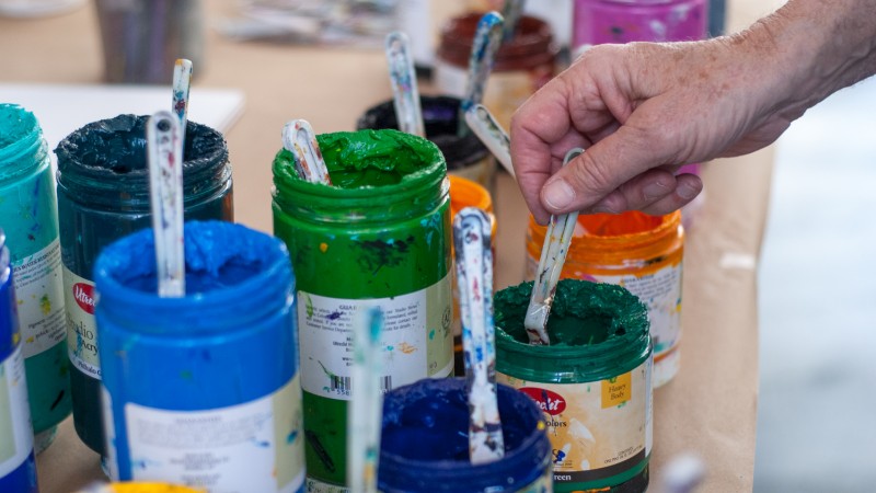 Assortment of paints