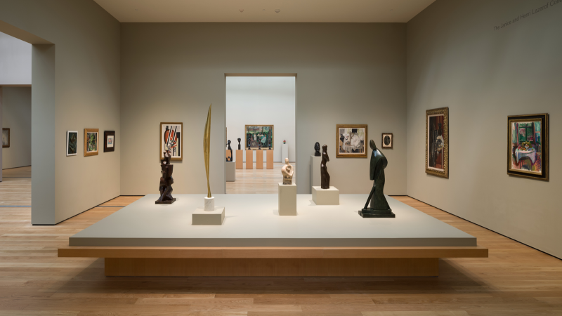 Installation view of the new Modern Art presentation on BCAM, Level 3, Los Angeles County Museum of Art, June 13, 2021–ongoing, photo © Fredrik Nilsen