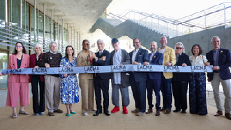 David Geffen Galleries Ribbon-Cutting
