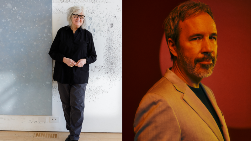 (Left) Vija Celmins, photo by Laurie Lambrecht; (right) Denis Villeneuve, photo by Ethan Benavidez