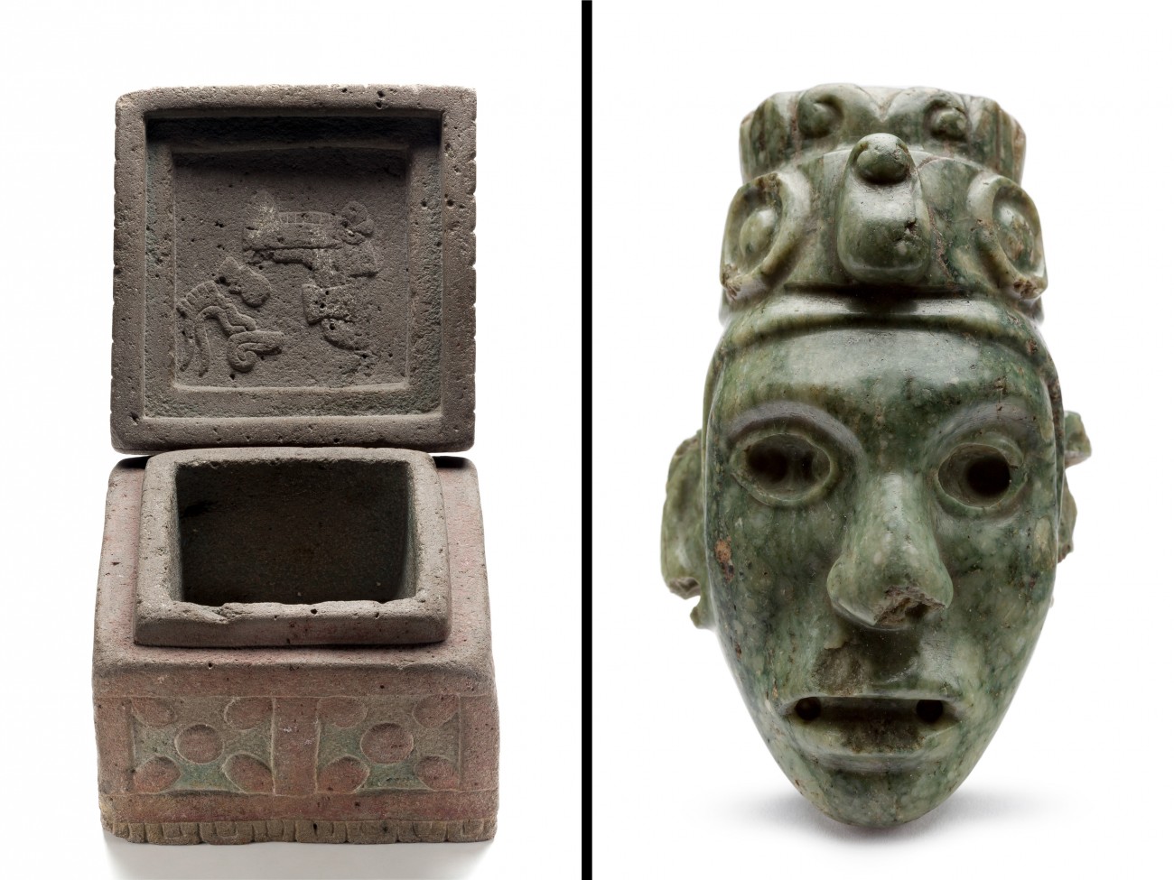 La caja de Moctezuma II, 1250–1521, Cabeza de Xiuhtecuhtli, 1250–1521