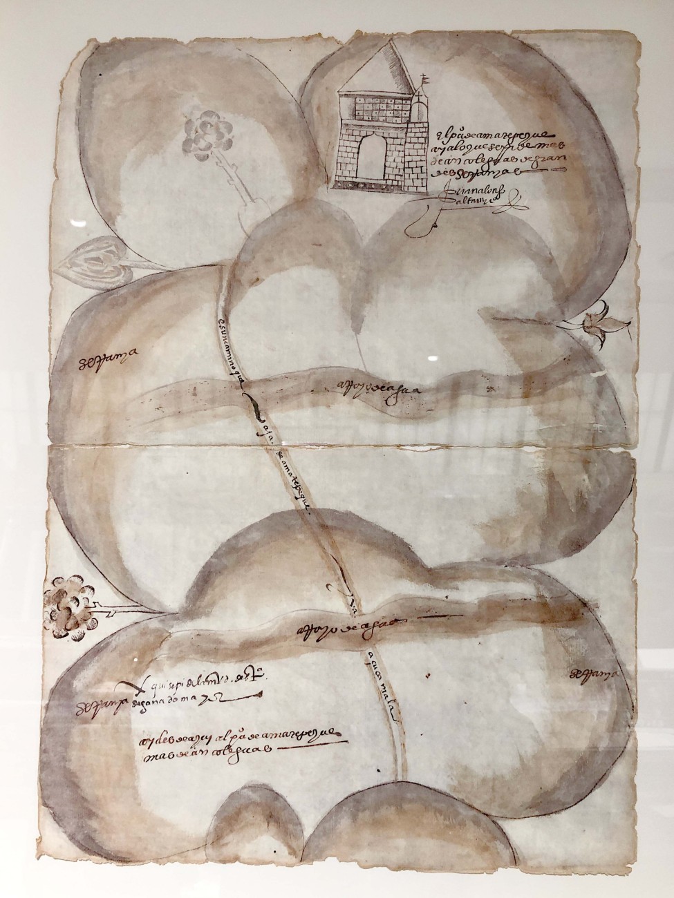 Mapa de Amatepeque, estado de México, 1580 (copia 2021)
