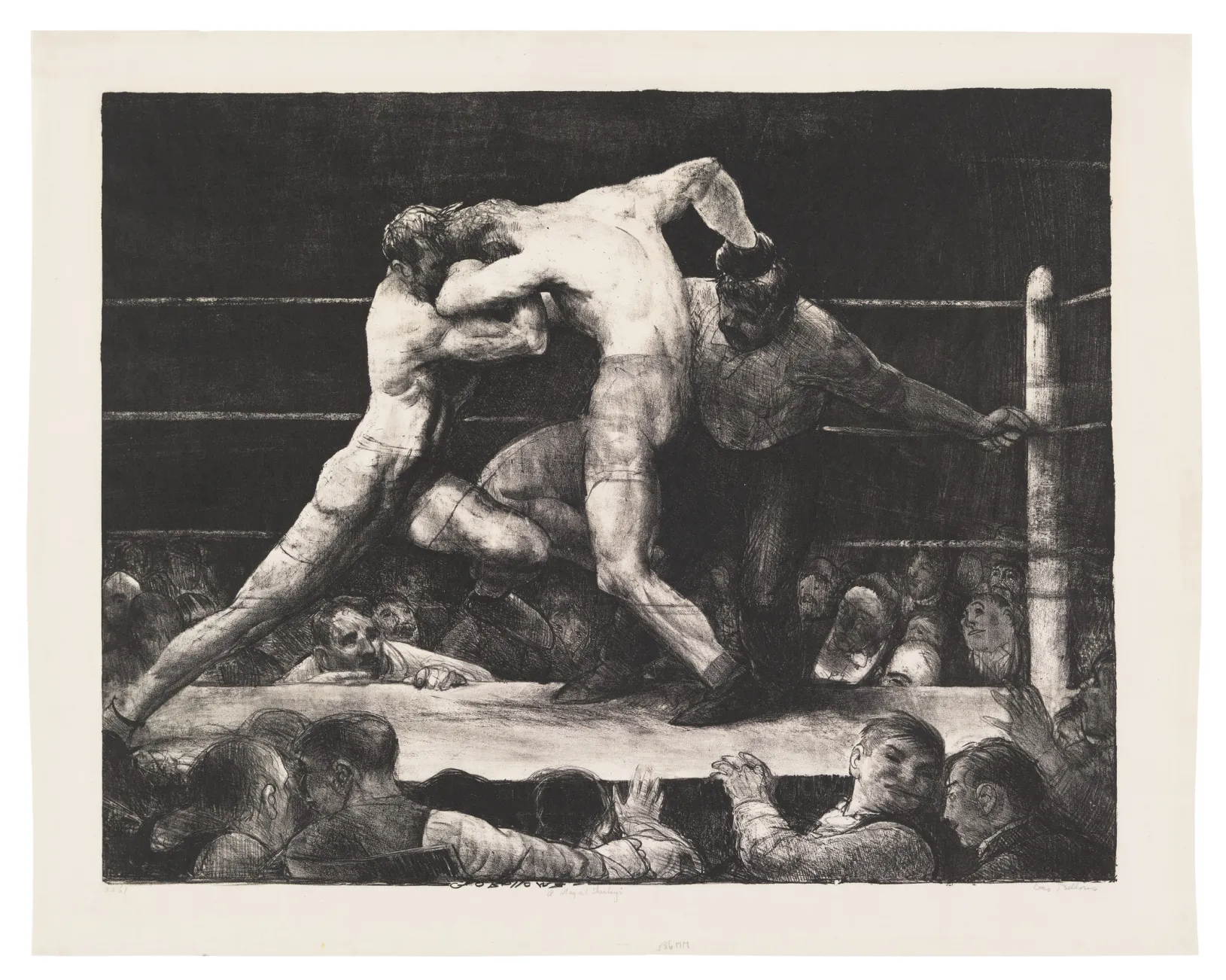 George Bellows, A Stag at Sharkey's, 1917, Los Angeles County Museum of Art, gift of the 1993 Collectors Committee, photo © Museum Associates/LACMA