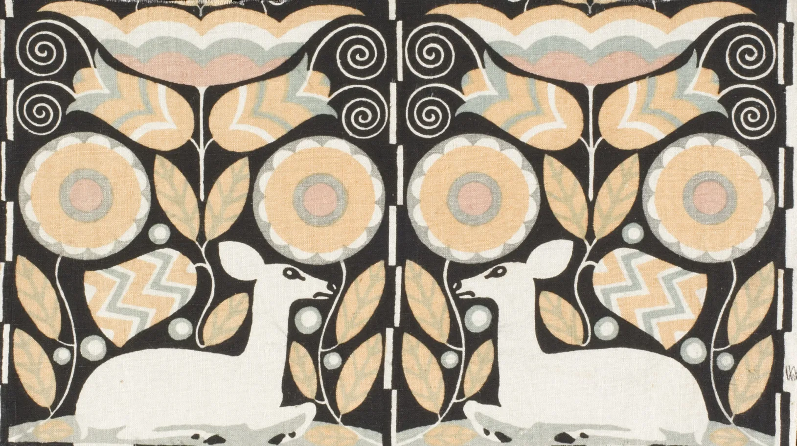 Carl Otto Czeschka, Waldidyll (Forest Idyll), 1910–1911, Los Angeles County Museum of Art, Purchased in memory of Thomas H. Fox, © Museum für Kunst und Gewerbe Hamburg, photo © Museum Associates/LACMA​