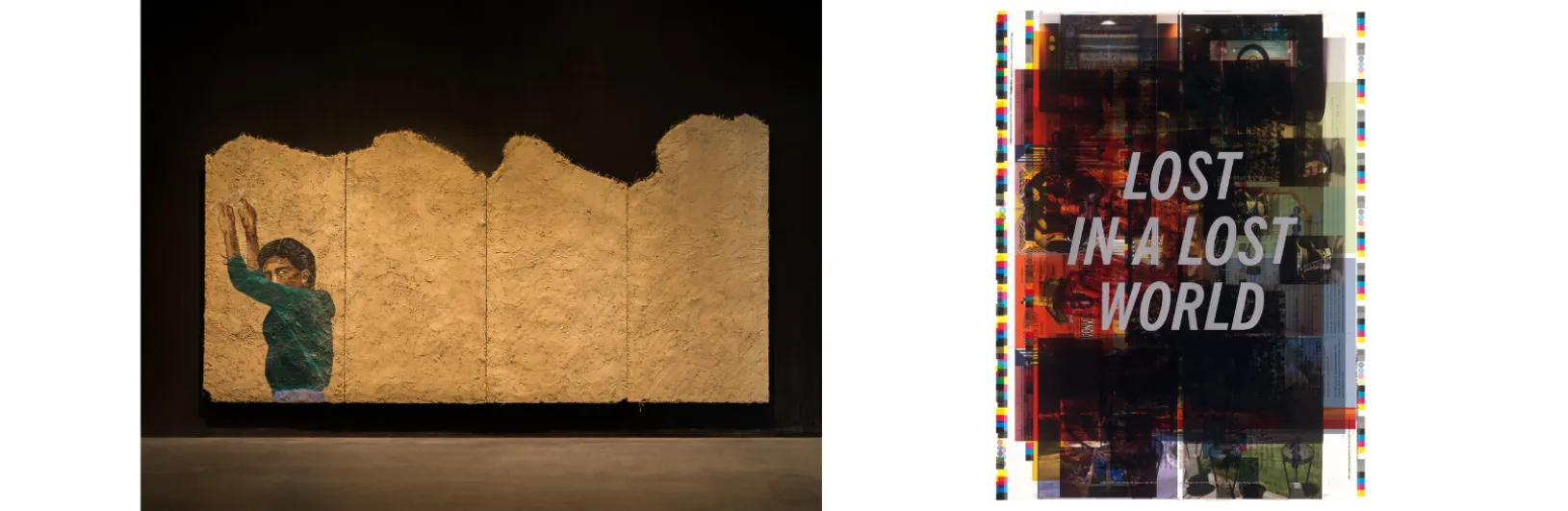 rafa esparza, ...we are the mountain, 2019, Los Angeles County Museum of Art, with funds provided by AHAN: Studio Forum, 2020 Art Here and Now purchase, and the Vincent Price Art Museum, with funds provided by the Vincent Price Art Museum Foundation, and Kevan and Norma Newton, © rafa esparza, photo © Museum Associates/LACMA, by Kristina Simonsen; Susan Silton, Make-Ready #1: Lost in a Lost World (Moody Blues), USA, 2004, Los Angeles County Museum of Art, gift of the artist, © Susan Silton 