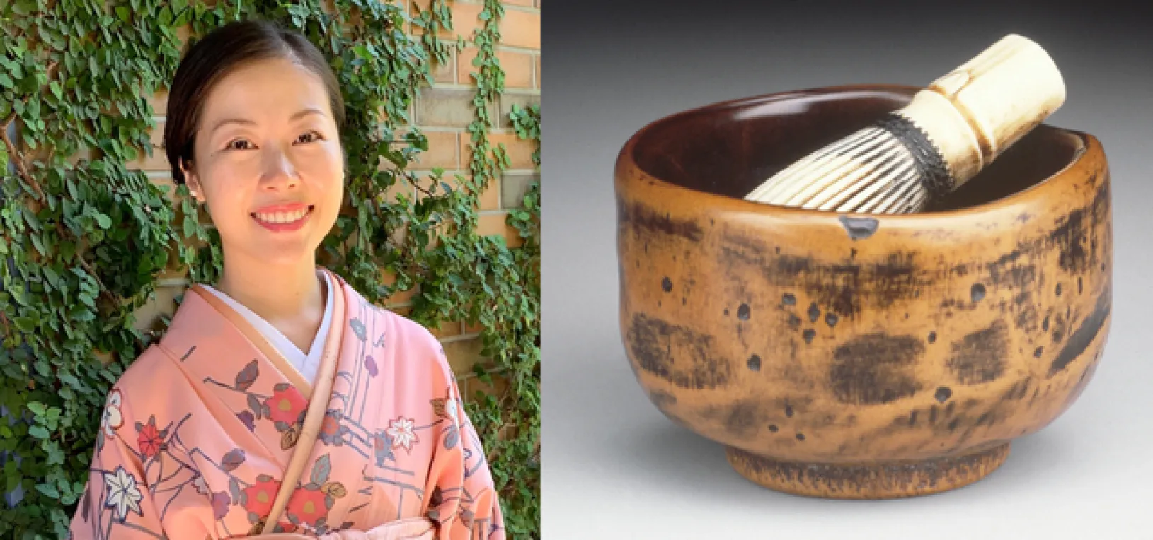 Image courtesy of Kaoru Kuribayashi; Ōhara Mitsuhiro, Tea Bowl and Whisk, mid-19th century, Los Angeles County Museum of Art, Raymond and Frances Bushell Collection, photo © Museum Associates/LACMA