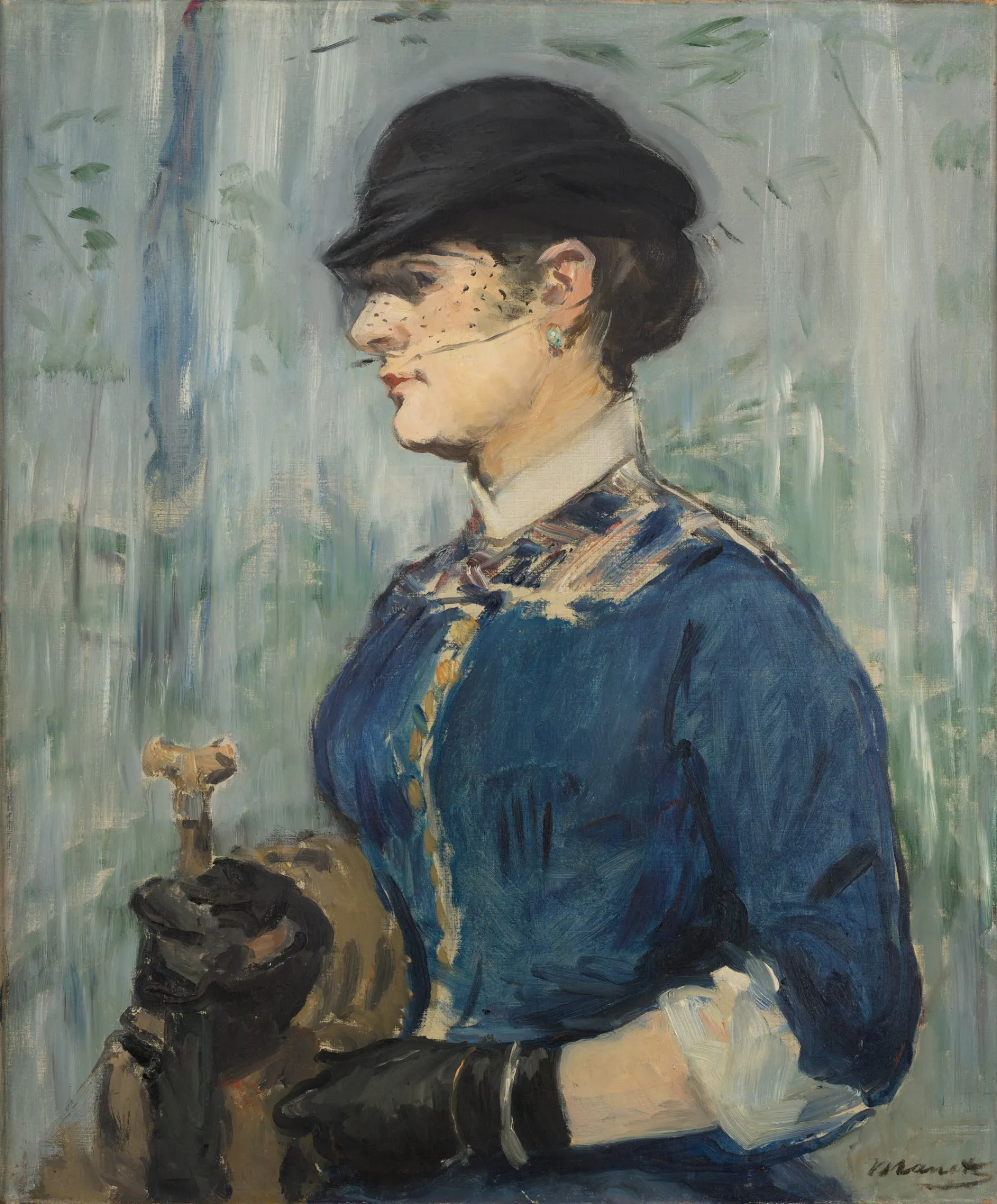 <p>Edouard Manet, <em>Young Woman in a Round Hat</em>, c. 1877-1879, Los Angeles County Museum of Art, gift of the Henry and Rose Pearlman Foundation and Family, photo by Bruce M. White</p>