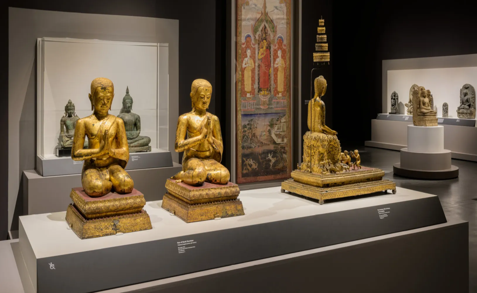 Installation photo, Realms of the Dharma: Buddhist Art Across Asia, Los Angeles County Museum of Art, May 11, 2025–July 12, 2026, photo © Museum Associates/LACMA
