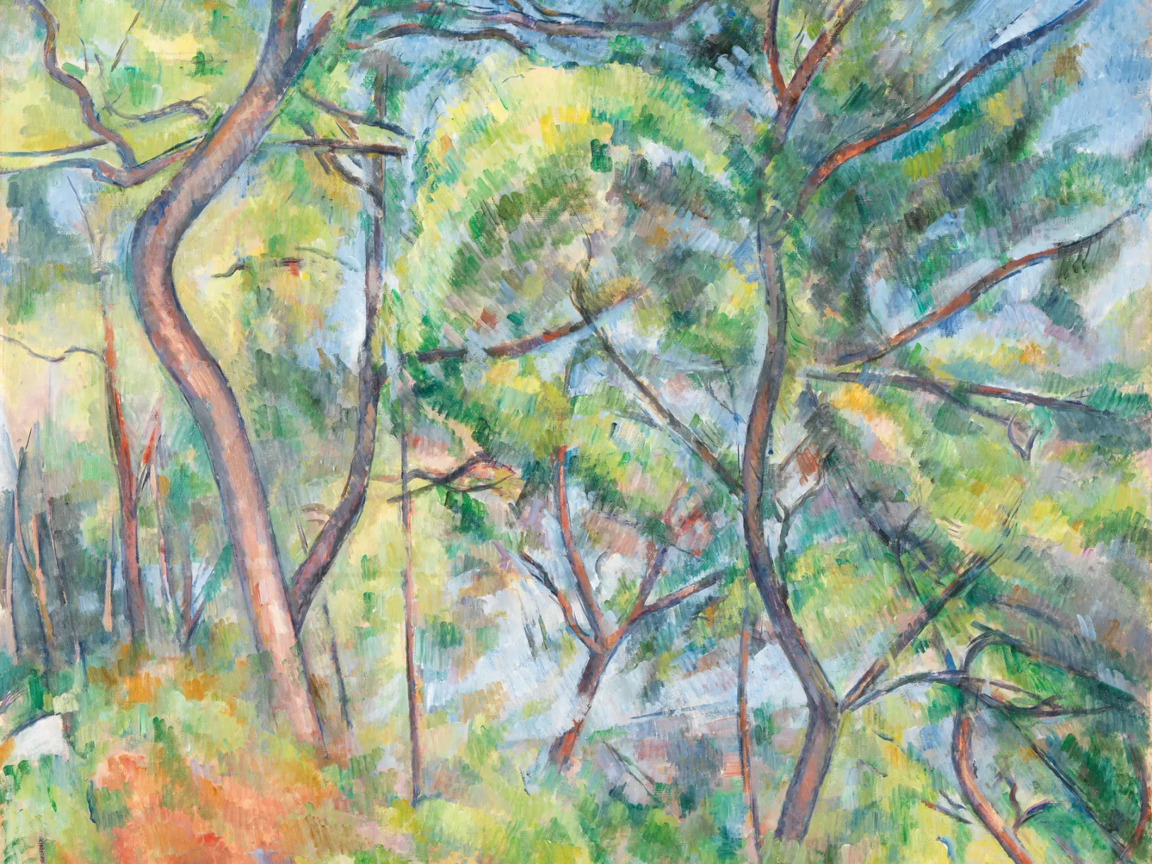 Paul Cézanne, Sous-Bois, c. 1894, Los Angeles County Musem of Art, Wallis Foundation Fund in memory of Hal B. Wallis, photo © Museum Associates/LACMA