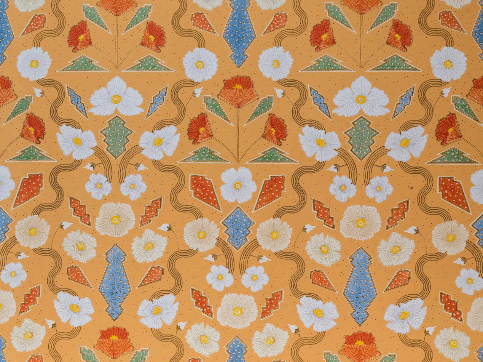 <p>Installation photo of Block Shop textiles in Deep Cuts: Block Printing Across Cultures at the Los Angeles County Museum of Art, November 9, 2025–September 13, 2026, photo © Museum Associates/LACMA, by Kristina Simonsen</p>