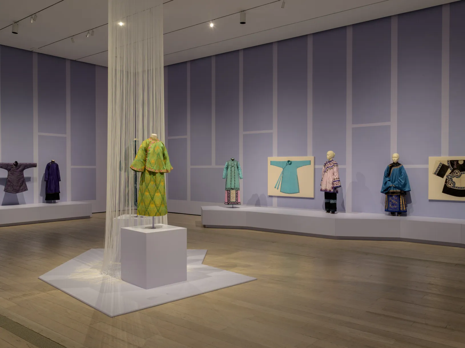 <p>Installation photo, <em>Fashioning Chinese Women: Empire to Modernity</em> at the Los Angeles County Museum of Art, June 14–October 12, 2026, mannequins © Jason Wu, photo © Museum Associates/LACMA, by Jonathan J. Urban</p>