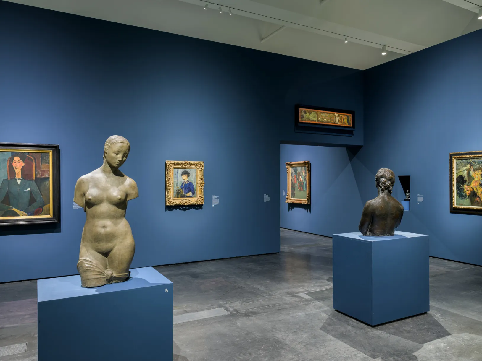 <p>Installation photo, <em>Village Square: Gifts of Modern Art from the Pearlman Collection to the Brooklyn Museum, LACMA, and MoMA</em>, at the Los Angeles County Museum of Art, February 22–Juyl 19, 2026, photo © Museum Associates/LACMA, by Jonathan J. Urban</p>