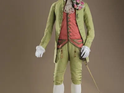 Image: Macaroni Ensemble: Suit, c. 1770